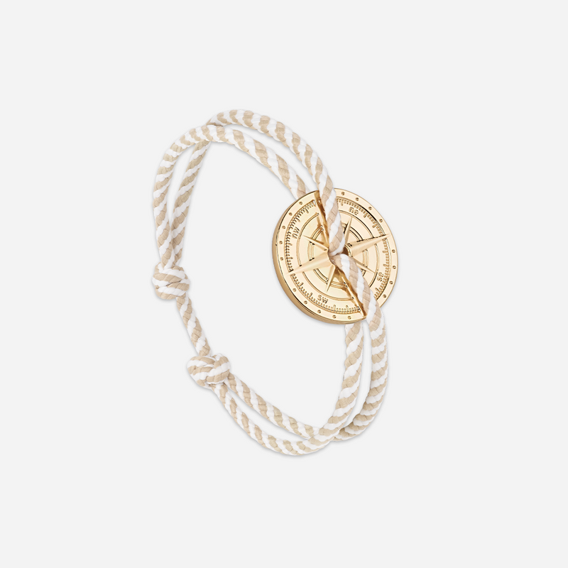 Bracelet Alma - Rayé Beige Et Blanc