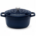 Round Casserole Dish - Blue
