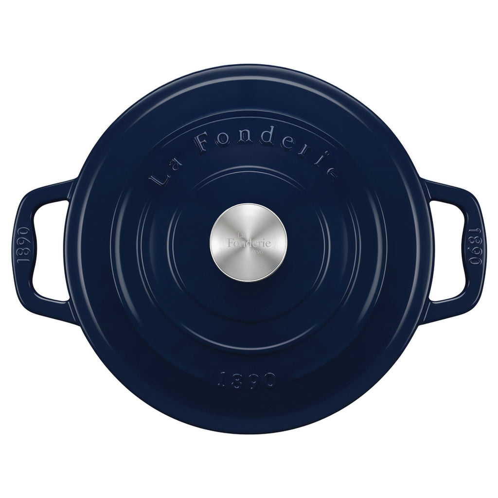 Round Casserole Dish - Blue