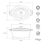 Oval Casserole Dish - Cream