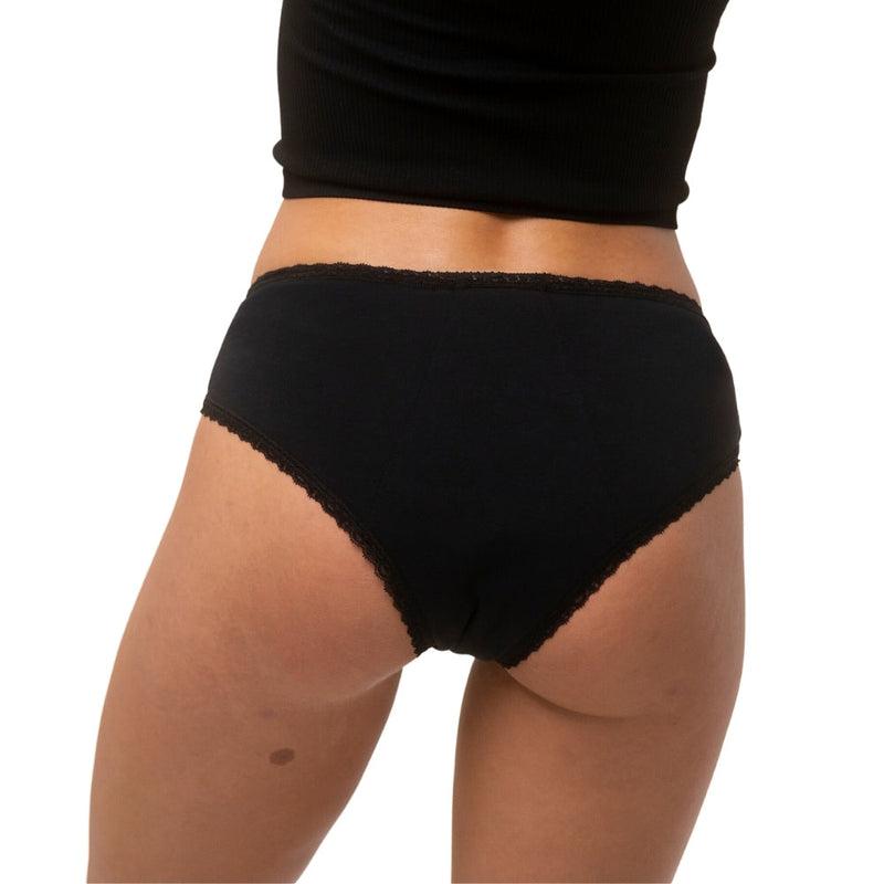 Set Of 3 Alma Menstrual Shorties - Black Onyx