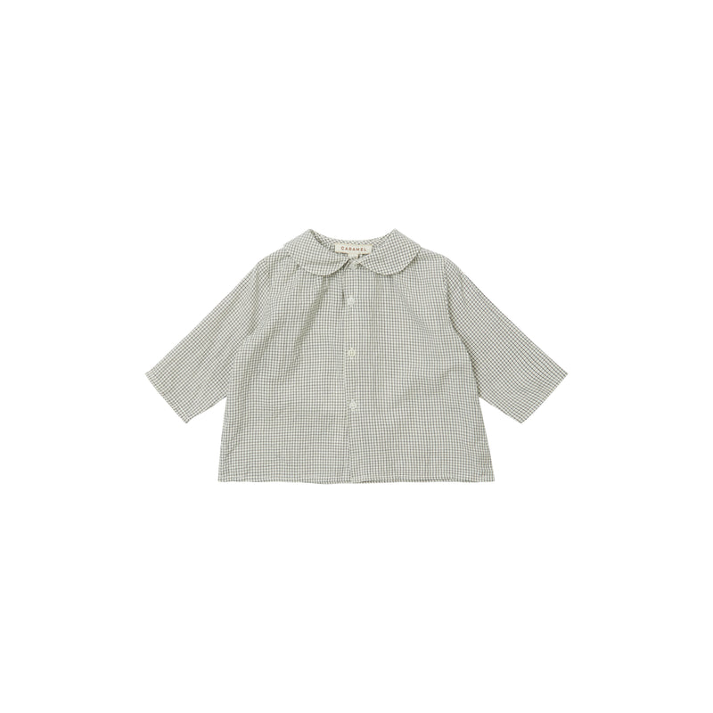 Blouse Aloe cream black check - Sélection Caramel à retrouver sur amaetc.com, concept store eco friendly pour enfants