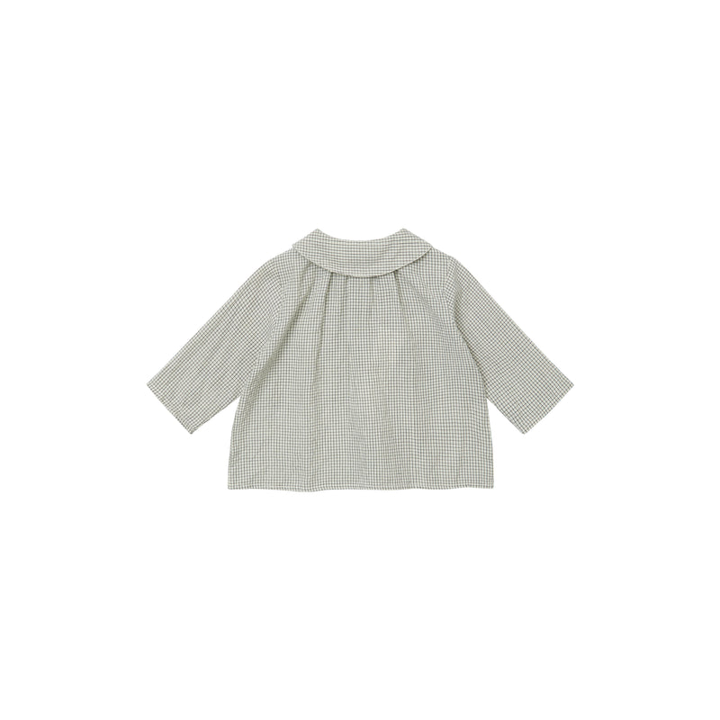 Blouse Aloe cream black check - Sélection Caramel à retrouver sur amaetc.com, concept store eco friendly pour enfants