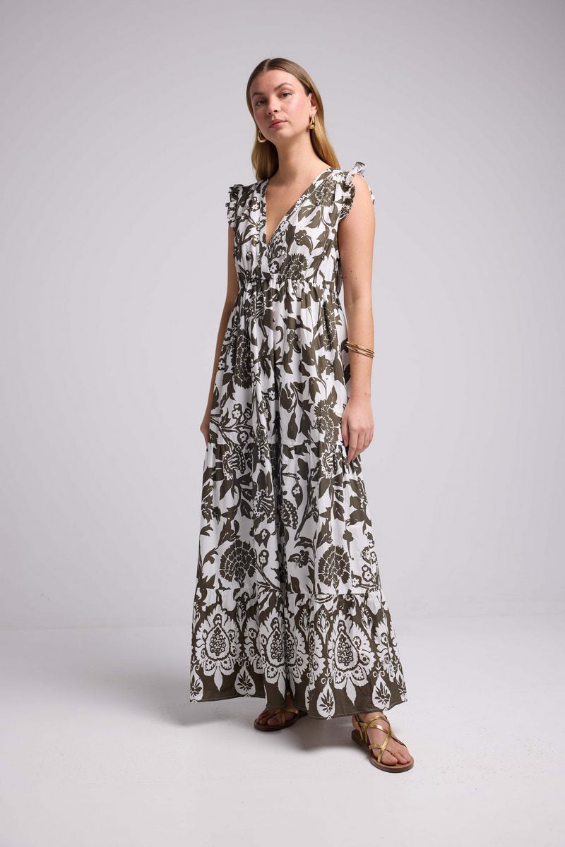 Robe Longue Sans Manche - Brown