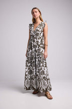 Robe Longue Sans Manche - Brown