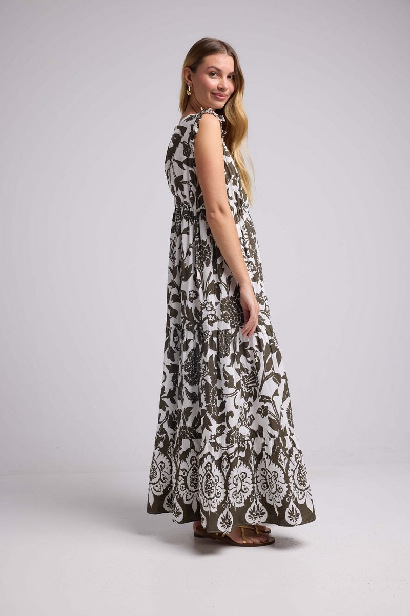 Robe Longue Sans Manche - Brown