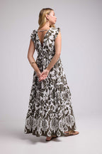 Robe Longue Sans Manche - Brown