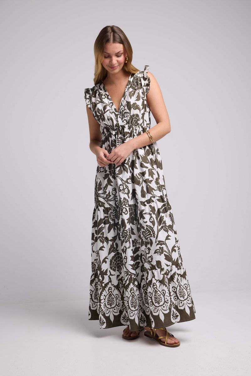 Robe Longue Sans Manche - Brown