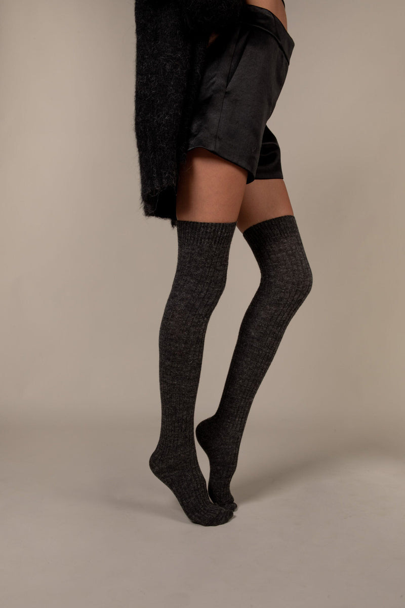 Jambières Laine Alpaga - Gris