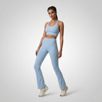 Pantalon De Yoga Femme Flare Sirius – Taille Haute – Pilates & Athleisure