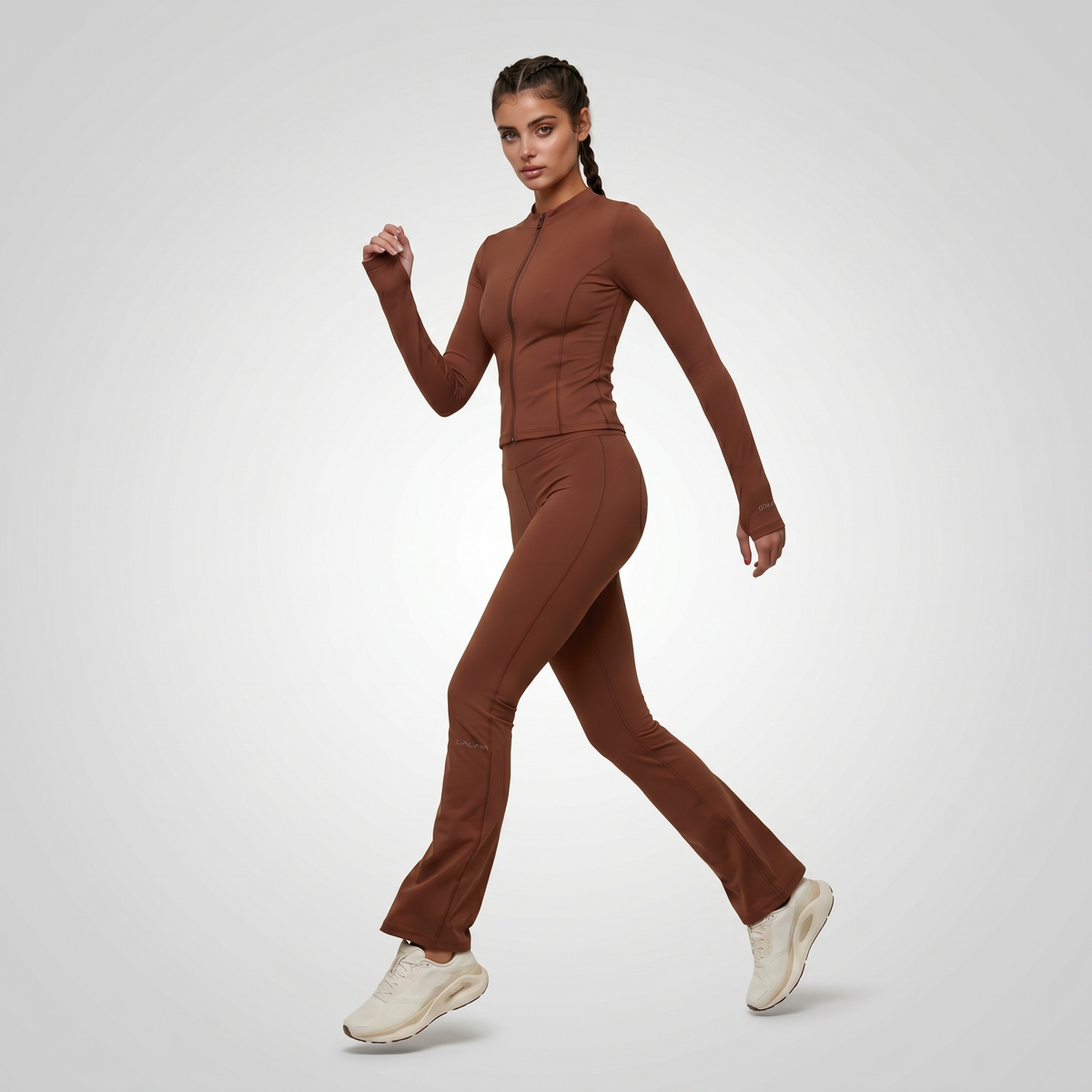 Pantalon De Yoga Femme Flare Sirius – Taille Haute – Pilates & Athleisure