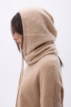 Pasamontañas – Cachemira cepillada Alta - Beige crema - Unisex