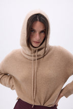 Pasamontañas – Cachemira cepillada Alta - Beige crema - Unisex