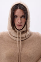 Pasamontañas – Cachemira cepillada Alta - Beige crema - Unisex