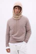 Cagoule – Cachemire Brossé Alta - Beige Creme - Mixte - 100% Cachemire Brosse