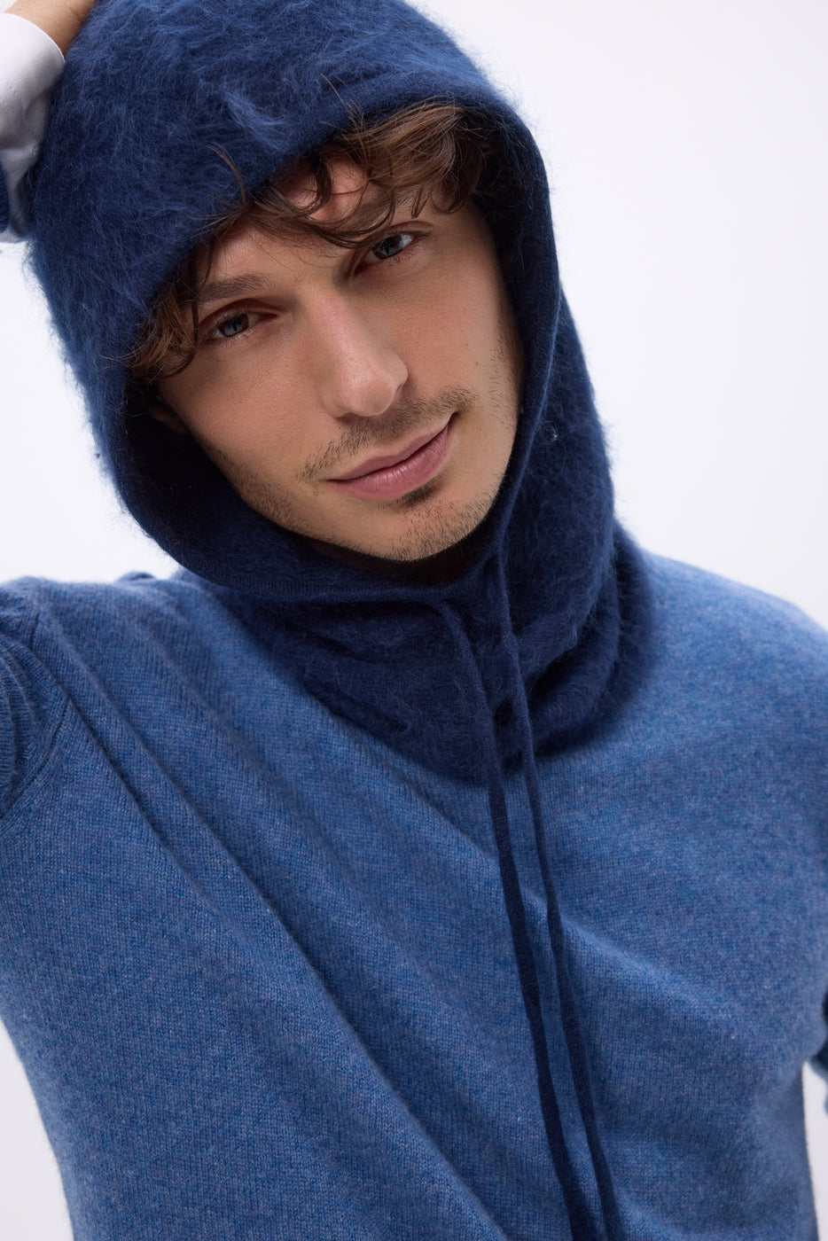 Kominiarka – Szczotkowany kaszmir Alta - Granatowy - Unisex - 100% szczotkowany kaszmir