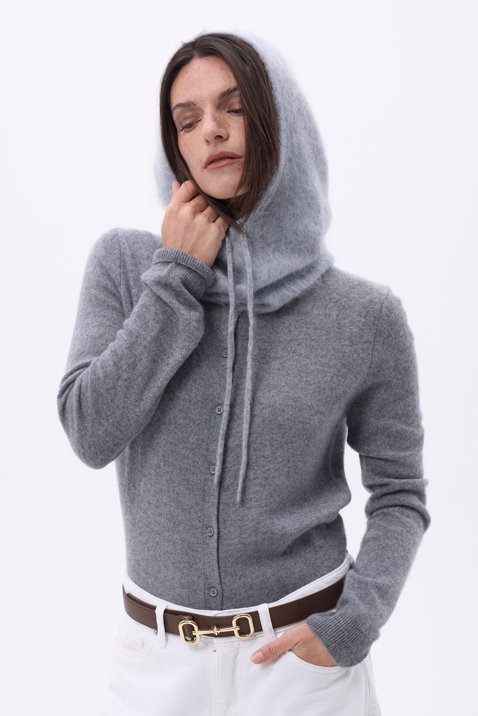 Balaclava – Alta Brushed Cashmere - Light Grey - Unisex