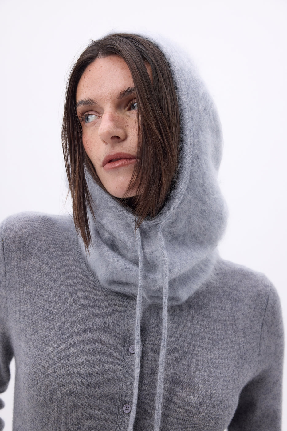 Balaclava – Alta Brushed Cashmere - Light Grey - Unisex