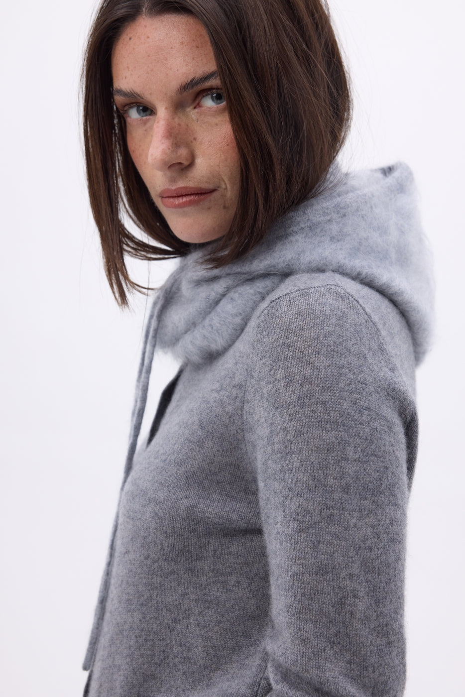 Balaclava – Alta Brushed Cashmere - Light Grey - Unisex