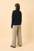 Pull Col Montant - Alyssa - Navy