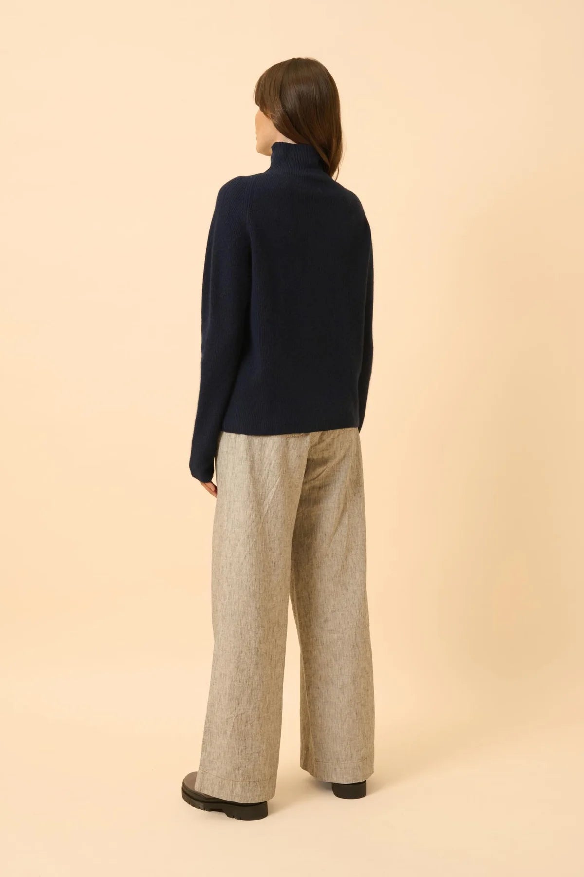 Pull Col Montant - Alyssa - Navy