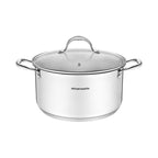 Stockpot 32cm - Glass Lid - Stainless Steel - Inox