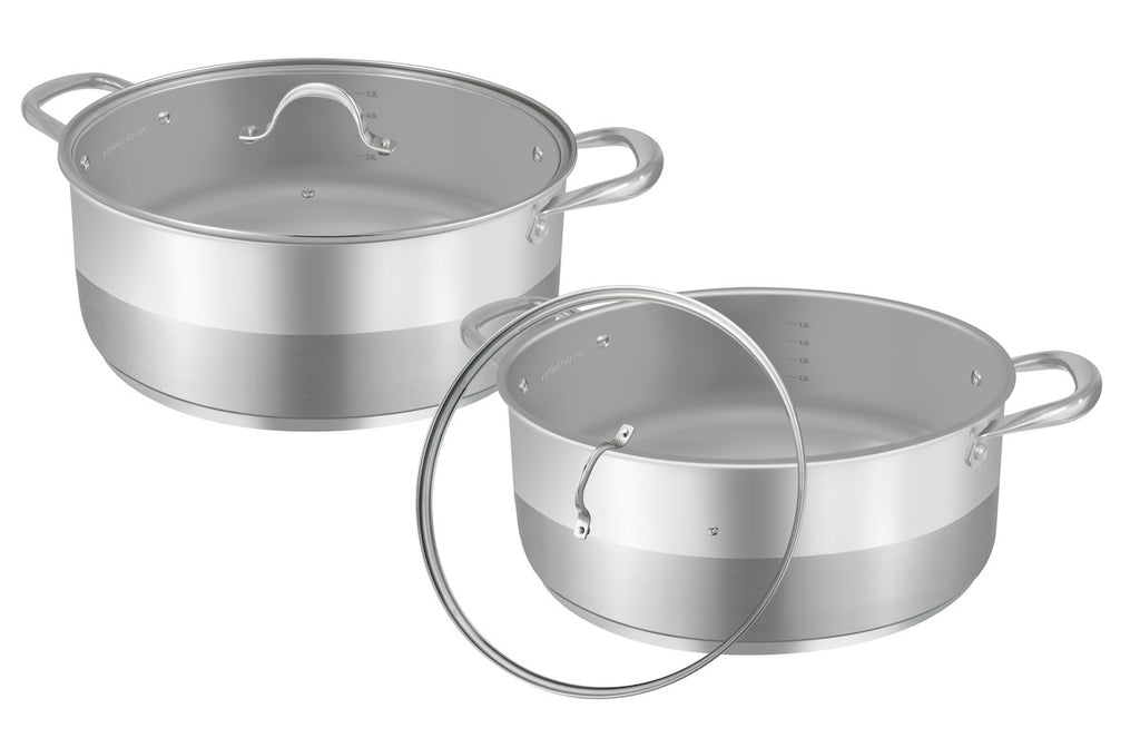 Cazuela 32cm Con Tapa - Acero Inoxidable - Inox