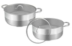 Cazuela 32cm Con Tapa - Acero Inoxidable - Inox