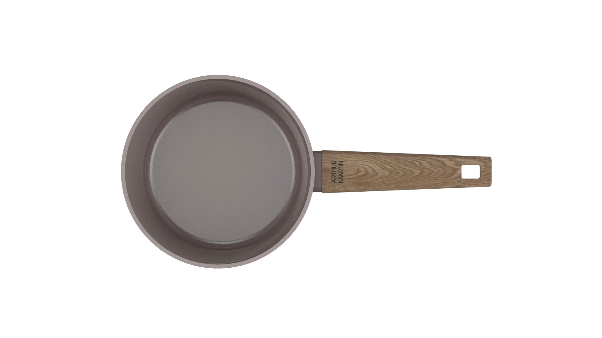 Set of 3 Saucepans 16/18/20cm - Forged Aluminum - Ceramic Coating - Taupe