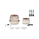 Juego de utensilios de cocina de 18 piezas - Blanco crema