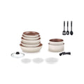 18 Piece Cookware Set - Cream White