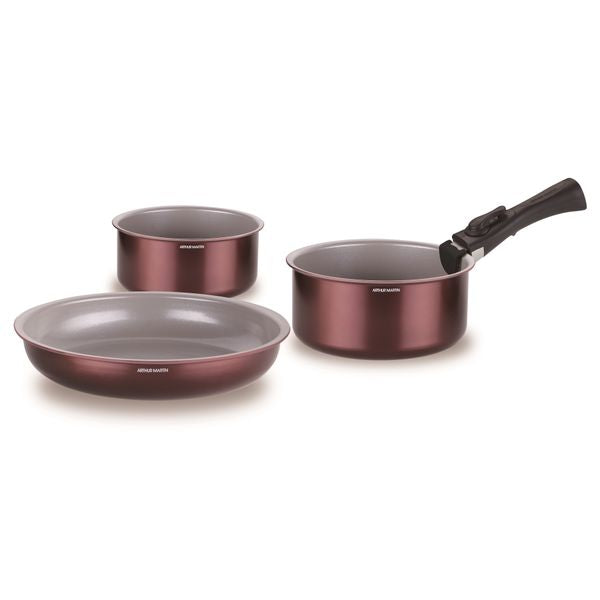 Batería de cocina de 18 piezas - Burdeos