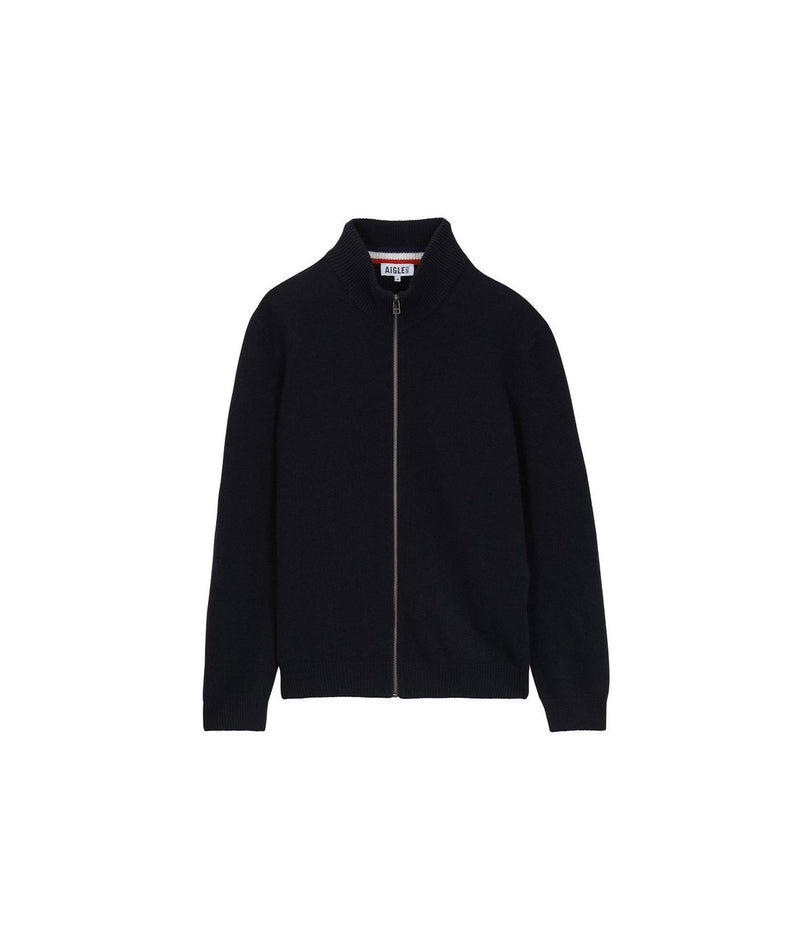 Pull À Fermeture Éclair Complète - Noir - Homme