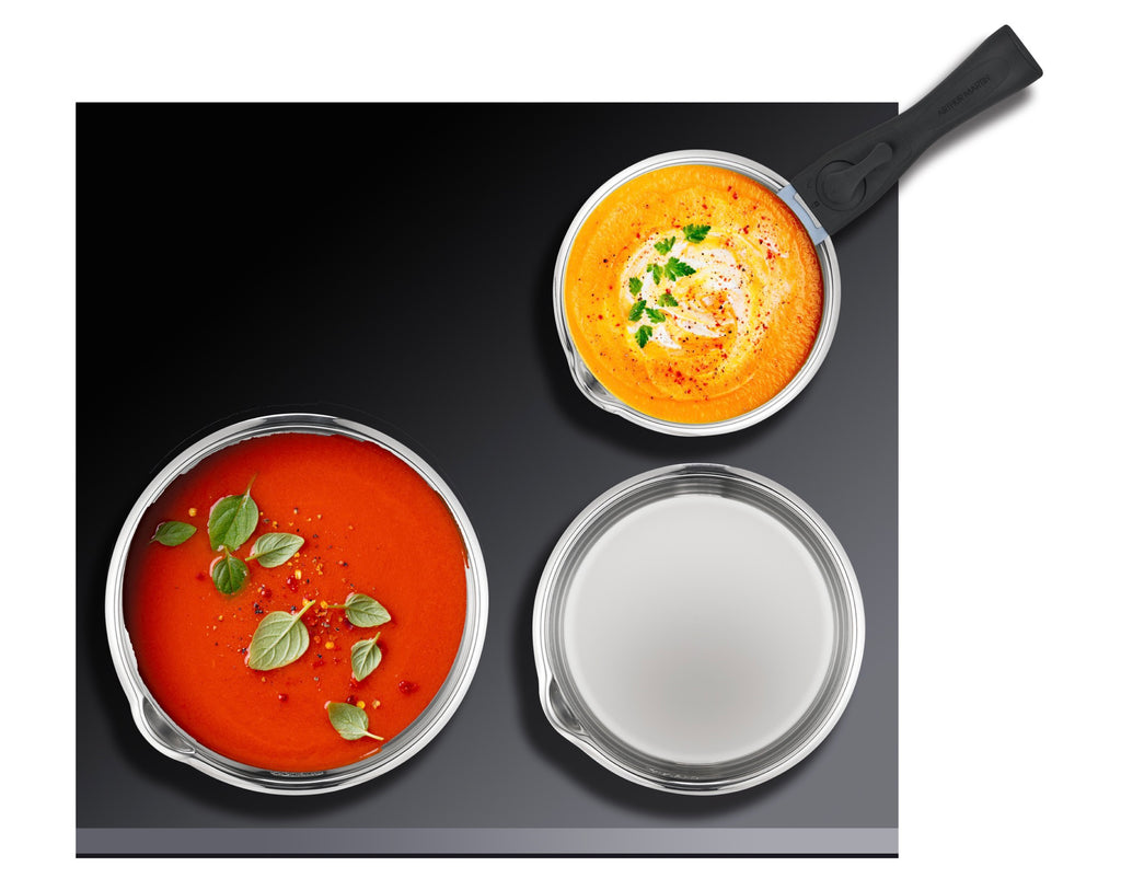 Set 3 Saucepans 16-18-20 Cm And 1 Handle - Stainless Steel