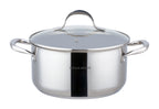 Olla 24cm - Tapa de Vidrio - Acero Inoxidable - Inox