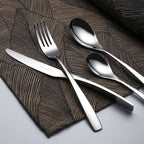 24 Piece Cutlery Set - Stainless Steel - Satin Finish Stainless Steel