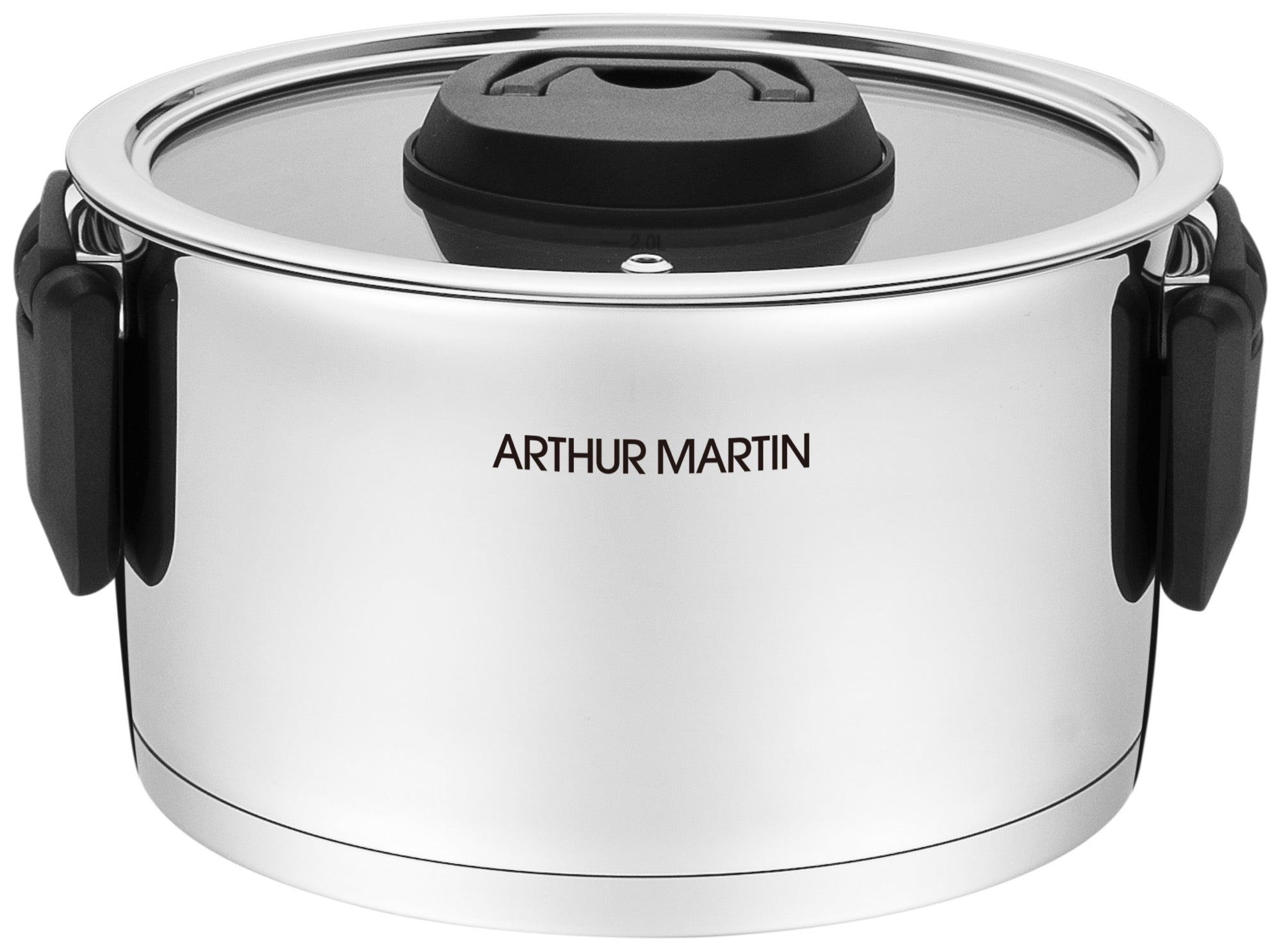 Juego de 3 Ollas 2/4/6L - Asas Abatibles - Acero Inoxidable - Inox