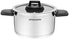 Juego de 3 Ollas 2/4/6L - Asas Abatibles - Acero Inoxidable - Inox