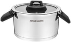 Juego de 3 Ollas 2/4/6L - Asas Abatibles - Acero Inoxidable - Inox