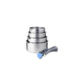 Set 4 Saucepans 14-16-18-20 Cm And 1 Handle - Stainless Steel