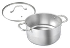 Olla 28cm - Tapa de Vidrio - Acero Inoxidable - Inox