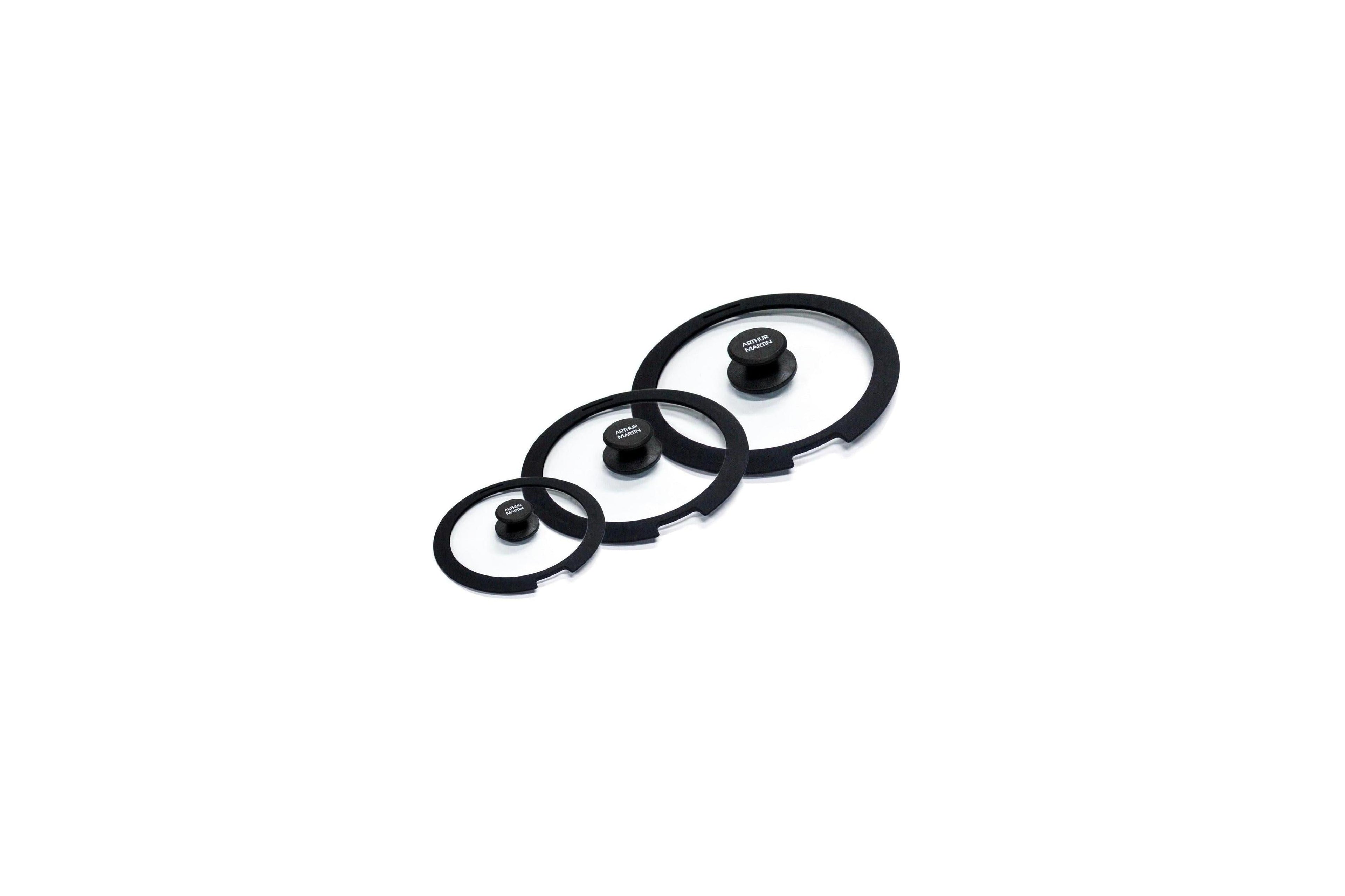 Set of 3 Lids 16/18/20cm - Glass