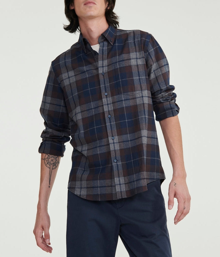 Camisa de manga larga - Gris jaspeado Ch - Hombre
