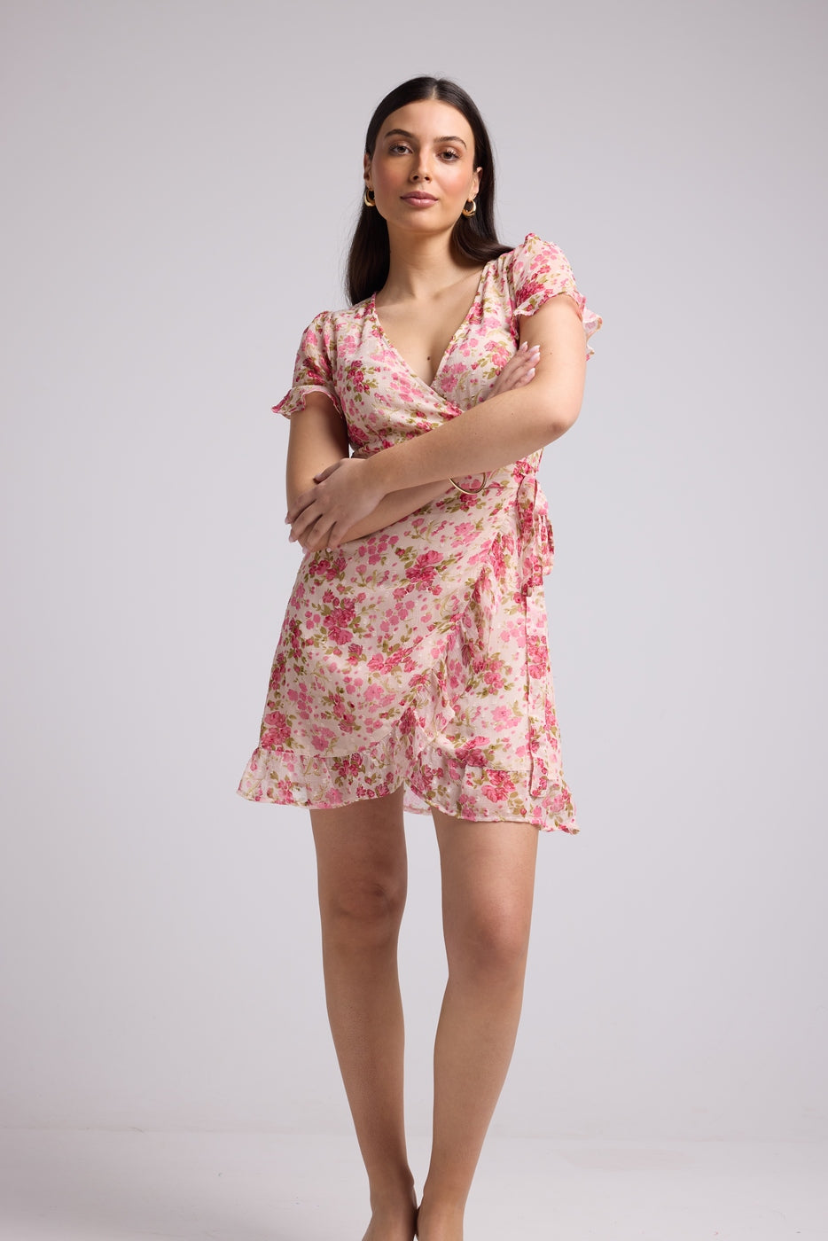 Vestido Corto - Amandine - Rosa
