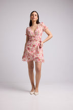 Vestido Corto - Amandine - Rosa