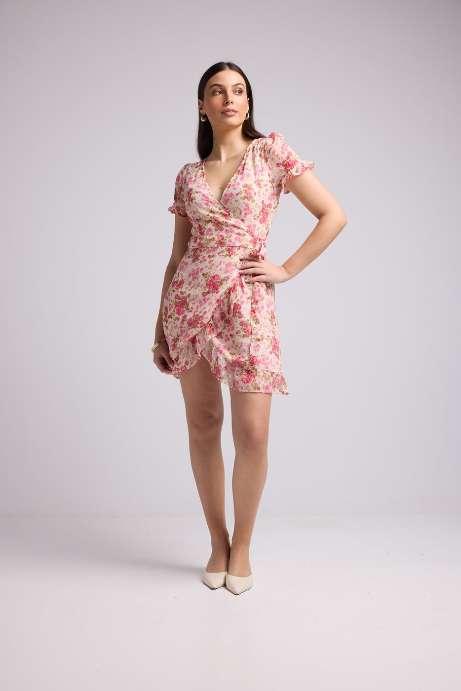 Vestido Corto - Amandine - Rosa