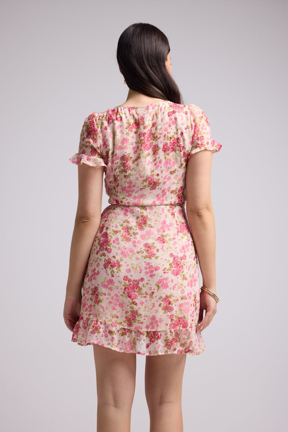 Vestido Corto - Amandine - Rosa