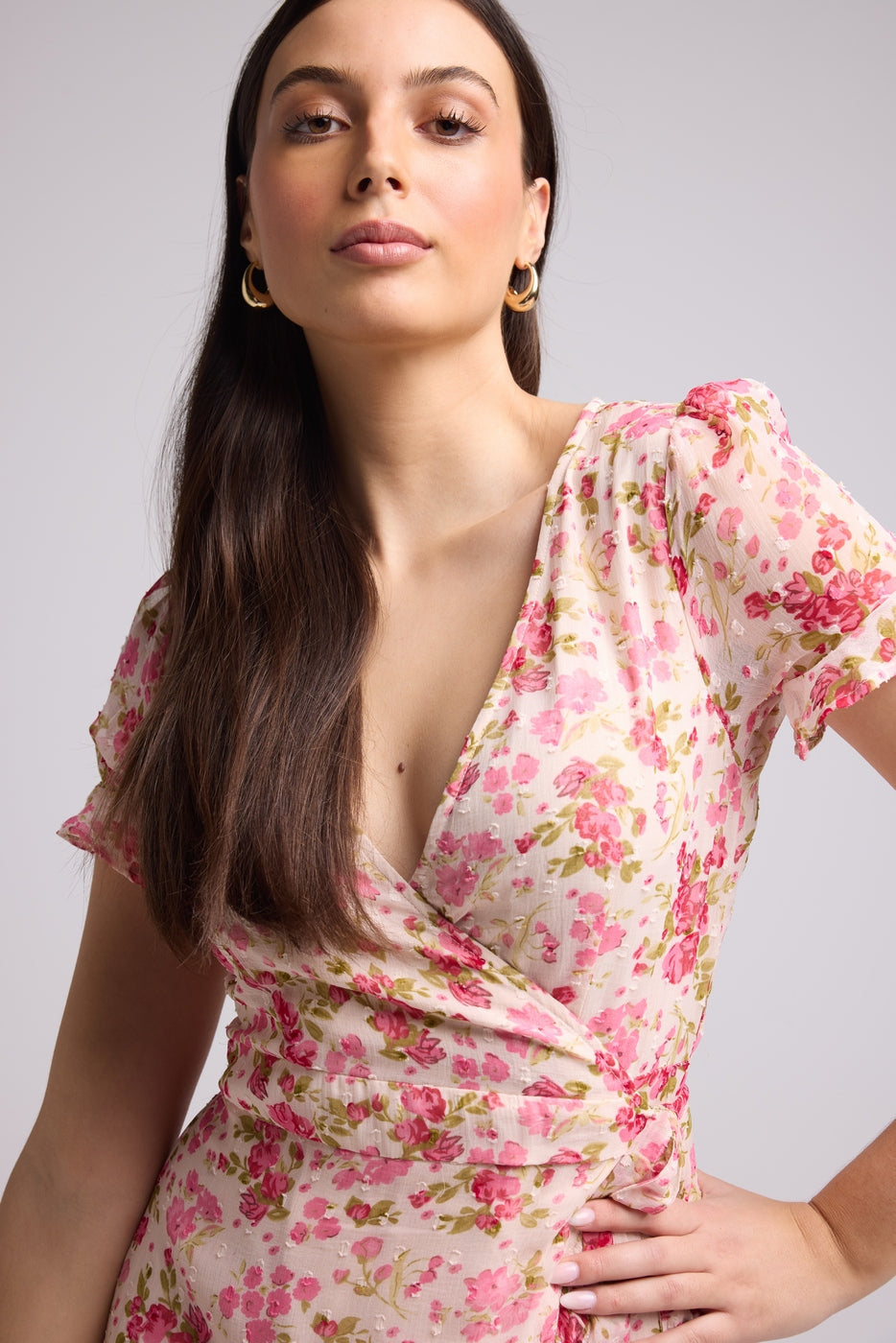 Vestido Corto - Amandine - Rosa