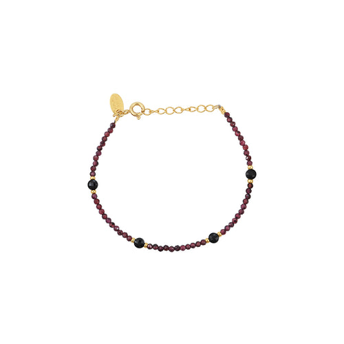 Amante Bracelet Grenat/Onyx