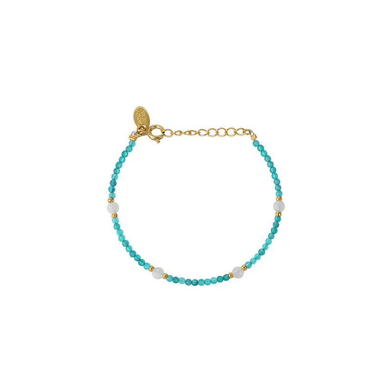 Bracelet Amante Amazonite/Nacre Blanche